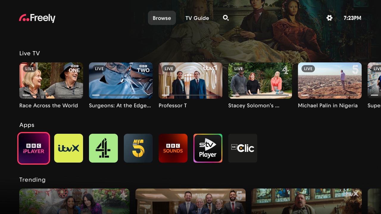 Freely: Browser player