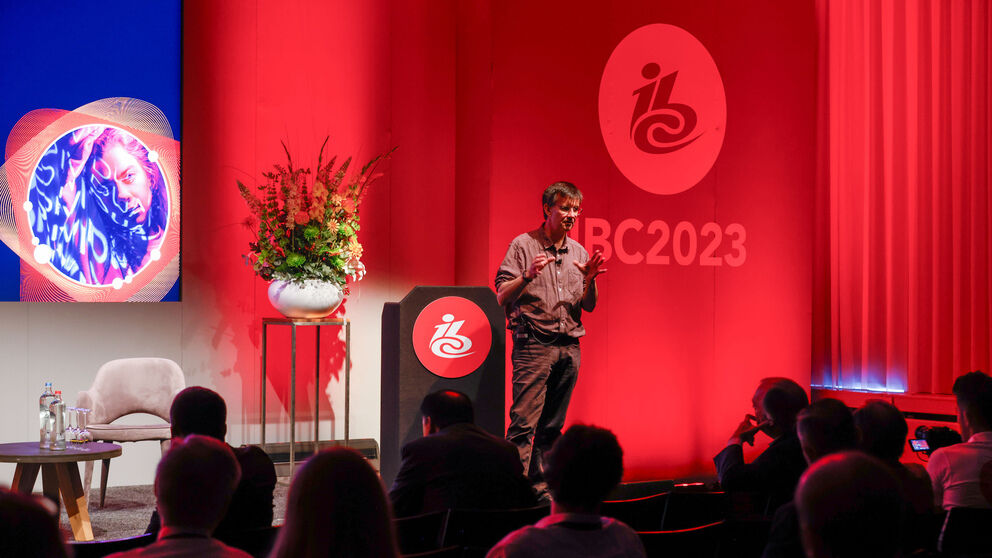 A look at IBC2024: Steve Appleby, BT, delivering one of last year’s papers: Streaming – Improving Delivery Efficiency 
