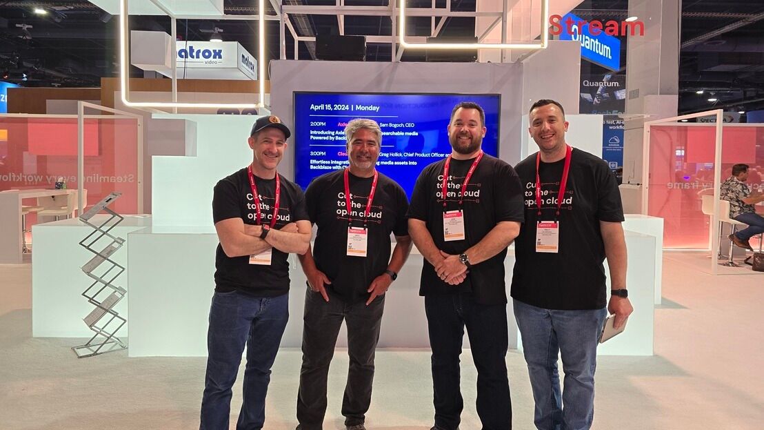 Backblaze team at NAB 2024